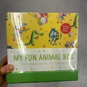 NWT My Fun Animal Box -four chunky board books about animal stories to treasure